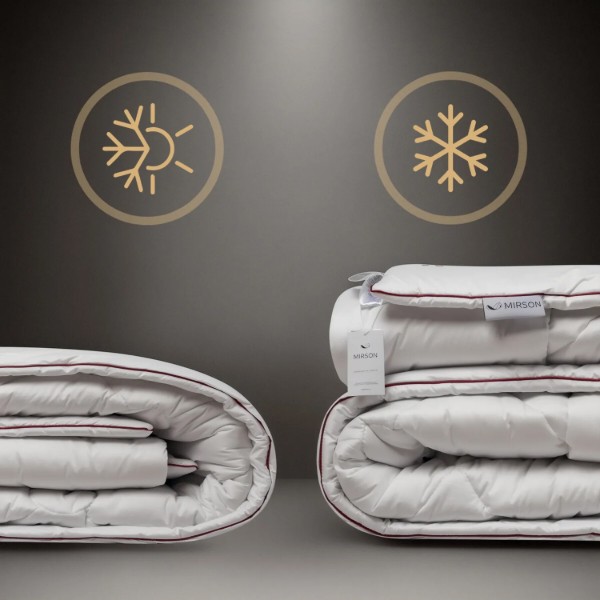 Фото - Набір ковдра євро + 2 подушки MirSon №9526 Deluxe Hand Made зимове 200х220 Silk Kapok + 50х70 (2200010805499)